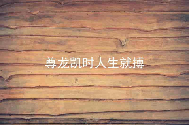 尊龙凯时人生就搏